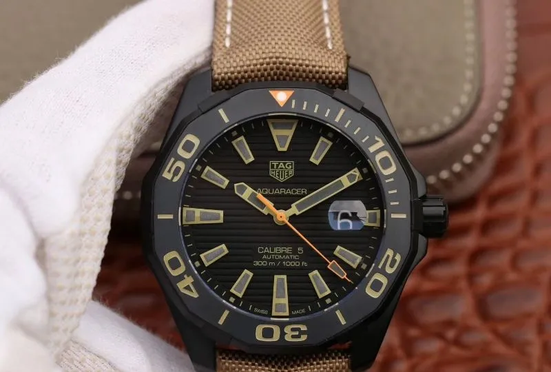 TAG Heuer Aquaracer Quartz WAY108A.FT6141 V6 factory 1:1 Best Edition Replica Watch black dial Swiss ETA 2824-2